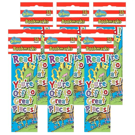 Dr. Seuss&trade; Oh, The Places... Bookmarks, 36 Per Pack, 6 Packs {1}