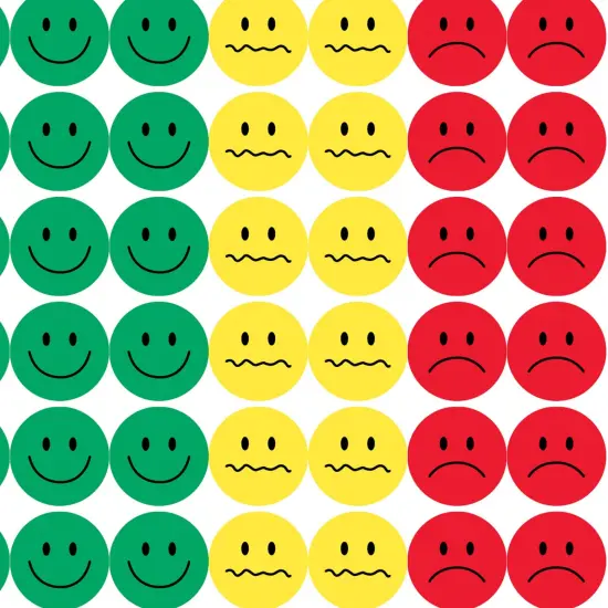 Behavior Stickers, 0.5", 320 Per Pack, 6 Packs {3}