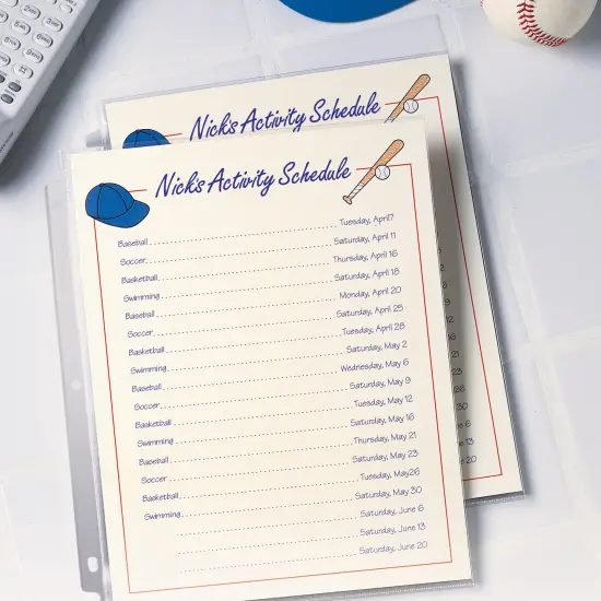 Avery Semi-Clear Standard Weight Sheet Protectors for 3 Ring Binders, Top Load, 2 Packs, 200 Page Protectors Total (46021) {6}