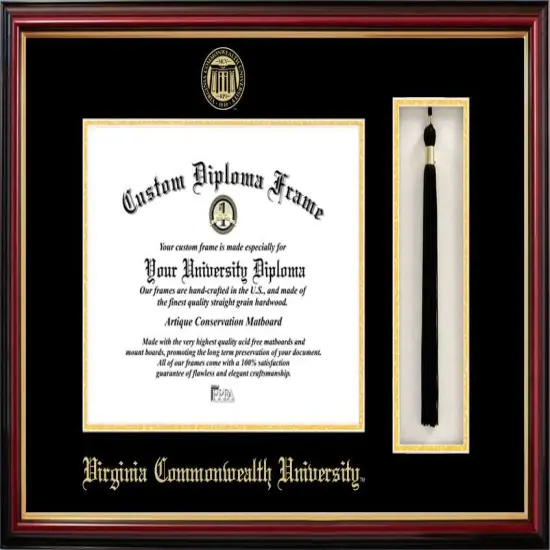 Virginia Commonwealth University 14w x 11h Tassel Box and Diploma Frame {1}