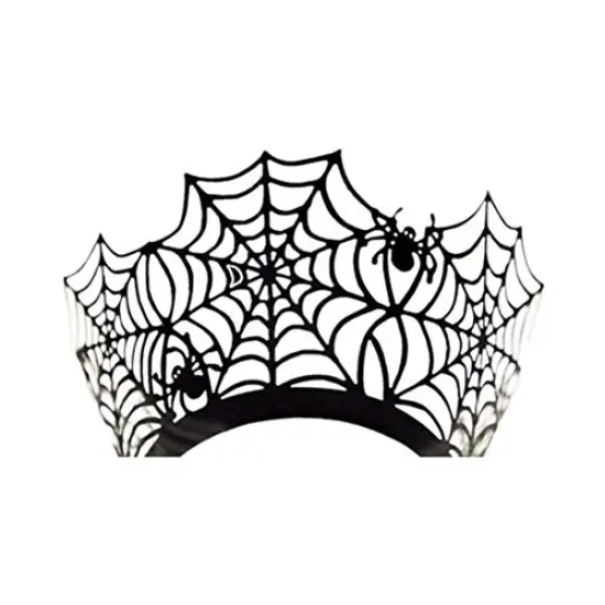 Halloween Cupcake Wrappers,Spider Web Cupcake Wrapper,Halloween Party Decorations Supplies 36Pcs {6}