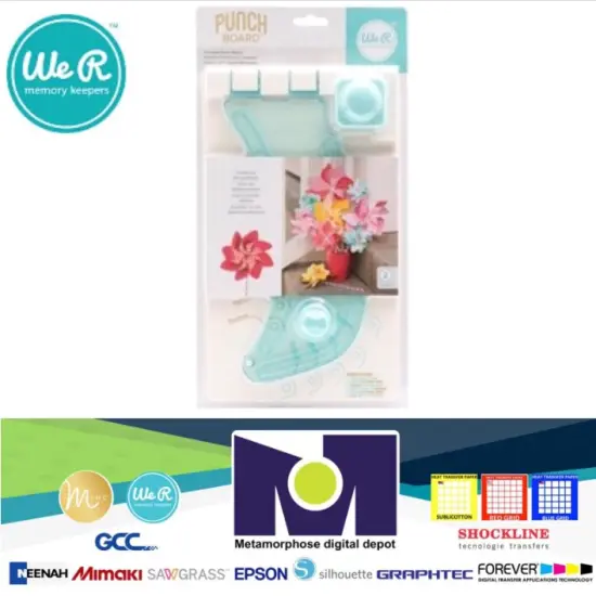 American Crafts TOOL - We R Memory Keepers - PUNCH BOARD - PINWHEEL 71345-6 {1}