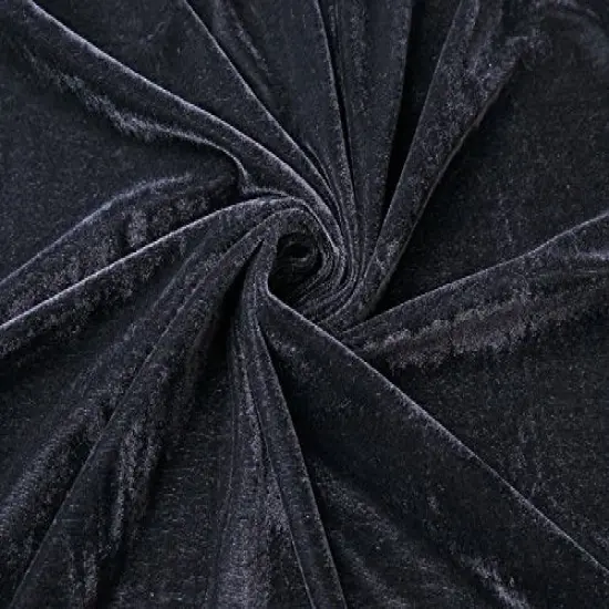 Long Hooded Cloak Velvet Cape Witch Costume Halloween Costumes for Women Men (Black, Large) {3}