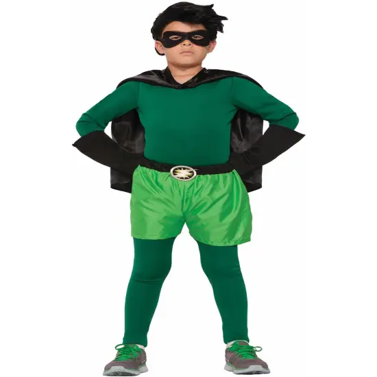 Child's Be Your Own Superhero Super Hero Green Shirt Costume Accessory {1}