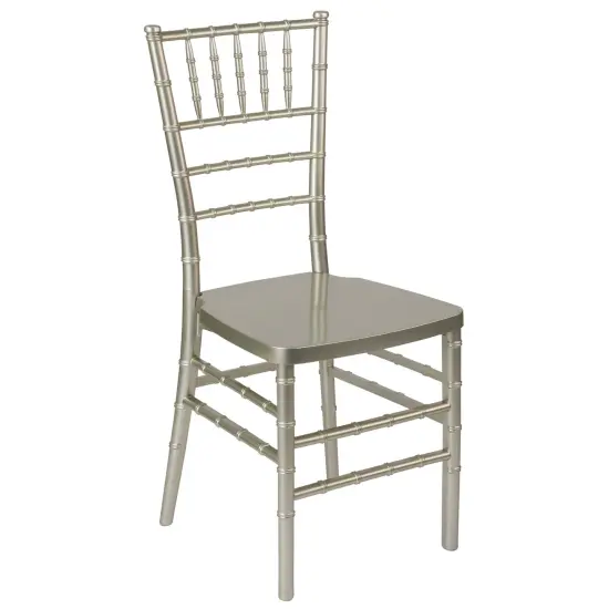Emma and Oliver Wedding & Event Resin Stacking Chiavari Dining Chair Champagne {1}