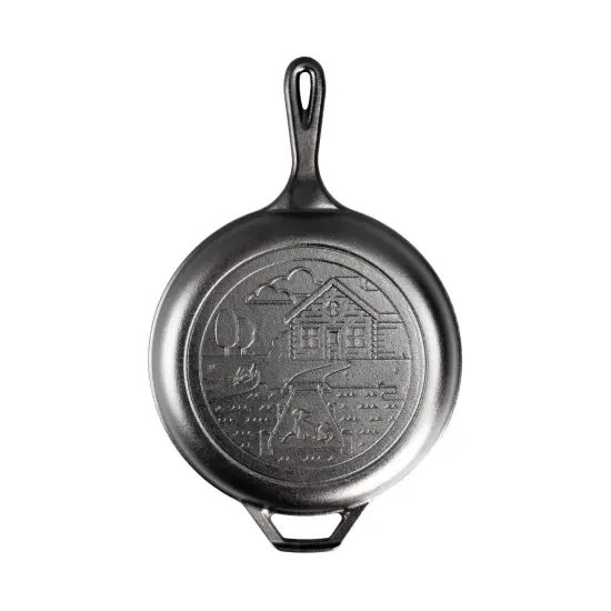 Lodge Cast Iron Cabin Combo Cooker Skillet Dutch Oven 3.2 Quart {3}
