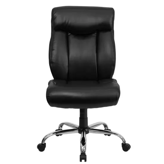 Emma and Oliver 400 lb. Big & Tall High Back Full Headrest Ergonomic Office Chair w/ Chrome Base {3}