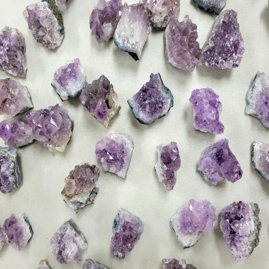 Mini Amethyst Crystal Clusters From Brazil {7}
