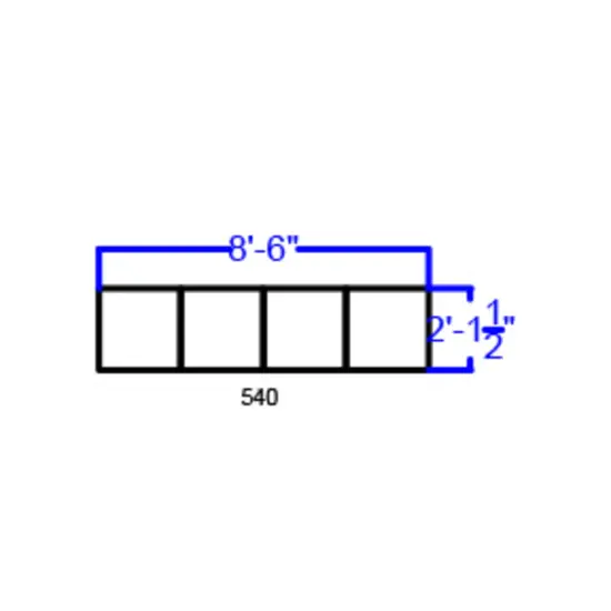 Emma and Oliver Faux Leather Modular Reception Seating Configuration, 4 Pieces Black {9}