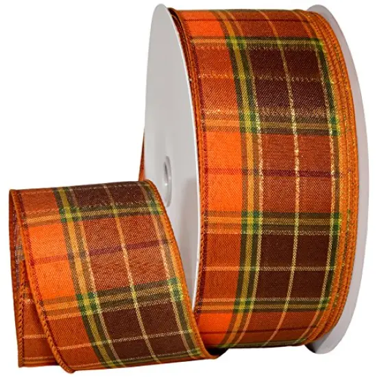 Fall Harvest Fall Harvest Ribbon, Orange, 2-1/2" x 50 yd {1}
