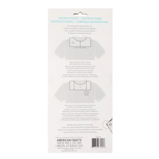 We R Memory Keepers - VINYL PRINT PRESS - T-SHIRT ALIGNMENT GUIDES (6 PIECE) 60000772 by American Crafts {4}