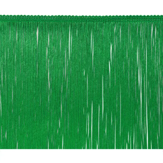 5 Yards of 4" Chainette Fringe Trim | 5 yard cut Green {1}