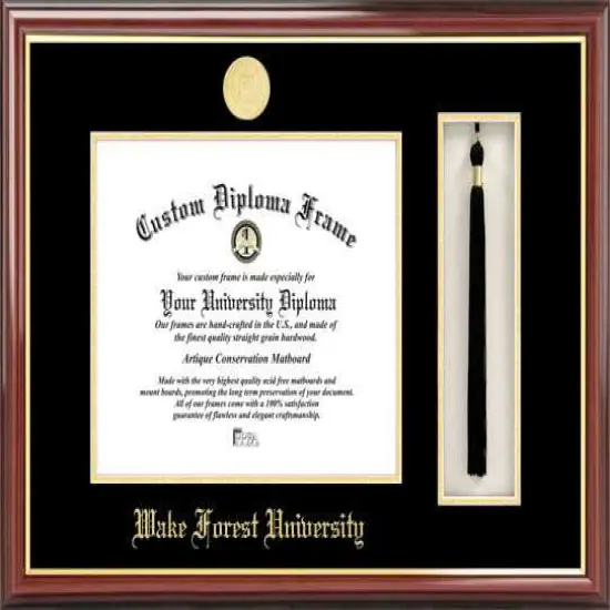 Wake Forest University 14w x 11h Tassel Box and Diploma Frame {1}