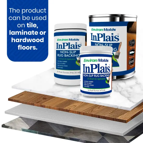 InPlais Non-Slip Area Rug Backing (16 oz.) Fabric & Floor Safe Latex Layer | Kitchen, Bathroom, Hallway, Living Room {3}