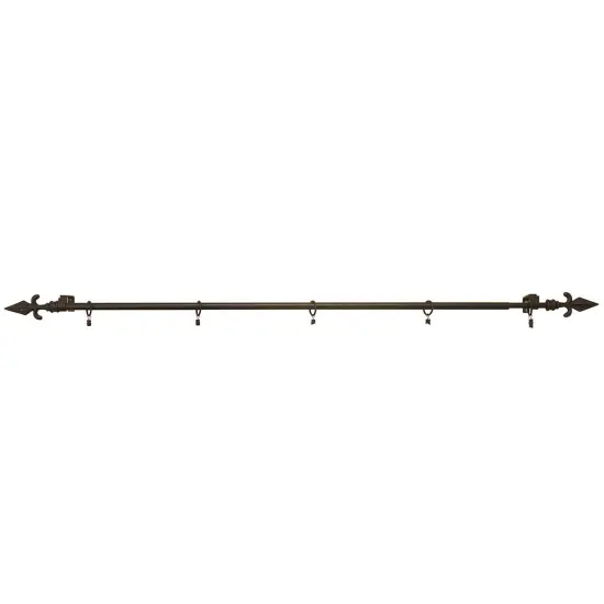 HerrschnersBlack Finial Rod with Clips Hanger Multi {1}