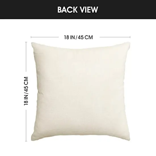 AVOIN colorlife Hello Pumpkin Fall Happy Harvest Maple Leaf Throw Pillow Covers, 18 x 18 Inch Pillows Autumn Seasonal Cushion Case for Sofa Couch Set of 4 {3}