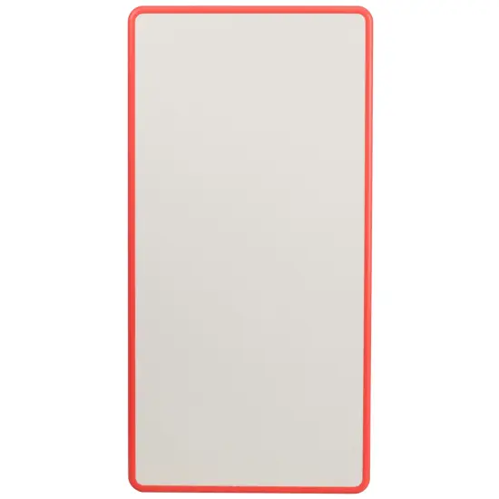 Emma and Oliver 23.625"W x 47.25"L Rectangular Plastic Height Adjustable Activity Table Red {4}