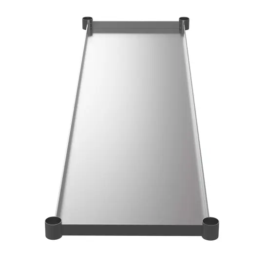 Emma and Oliver Under Shelf for Kitchen Prep and Work Tables - Adjustable Galvanized Lower Shelf for Stainless Steel Tables {9}