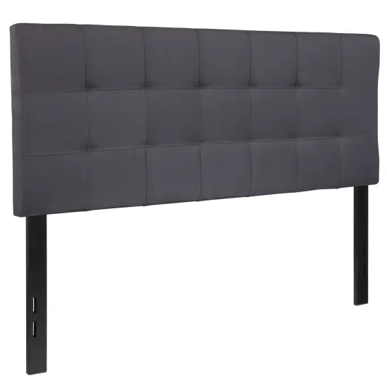 Emma and Oliver Quilted Tufted Upholstered Headboard {6}