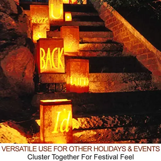 2-Pack Halloween Pumpkin Lights with Remote/Timer - Orange Pumpkin Lights LED Battery Operated Halloween Decor - Halloween Jack-O-Lantern Outdoor Pumpkin Decorations - LED Lights Halloween {3}