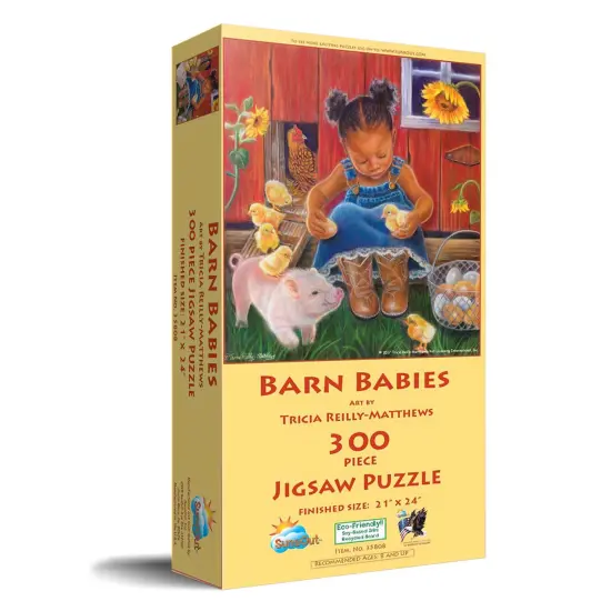 Sunsout Barn Babies 300 pc Jigsaw Puzzle 35808 {3}