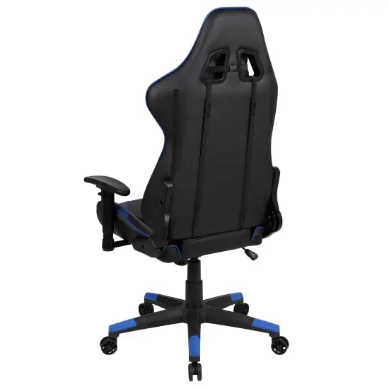 Emma and Oliver Z200 Gaming Chair Racing Office Ergonomic Computer PC Chair with Reclining Back Blue {4}