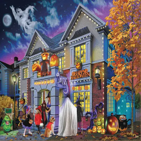 Sunsout Where's the Halloween Party 500 pc Halloween Jigsaw Puzzle 42282 {1}