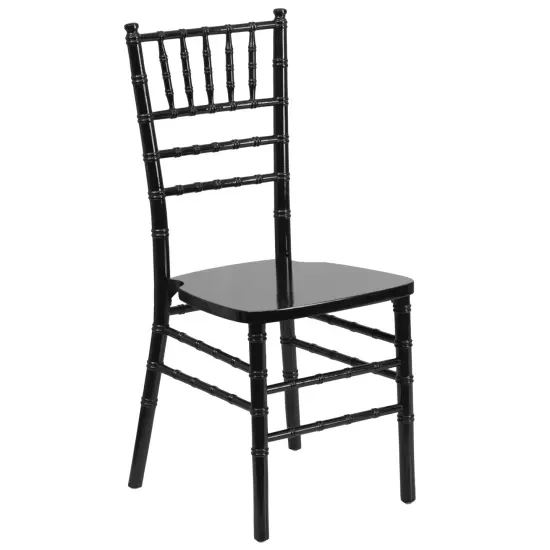 Emma and Oliver Wedding & Event Wood Chiavari Dining Chair White {6}