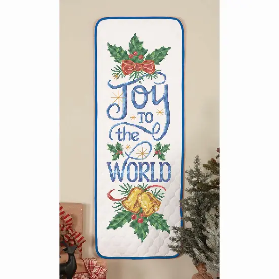 HerrschnersJoy to the World Wall Hanging Stamped Cross-Stitch Kit Multi {1}