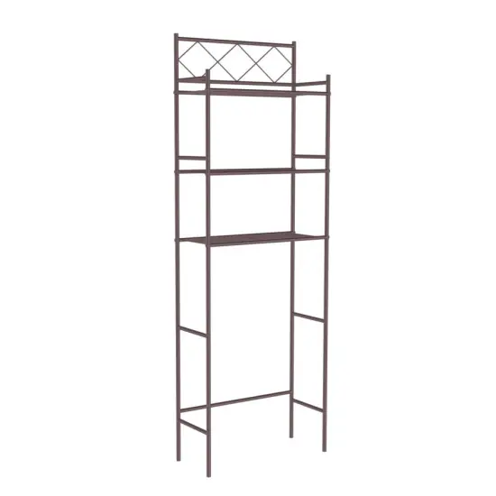 J&V TEXTILES 3-Shelf Metal Bathroom Organizer Over The Toilet, Bathroom Space Saver White {7}