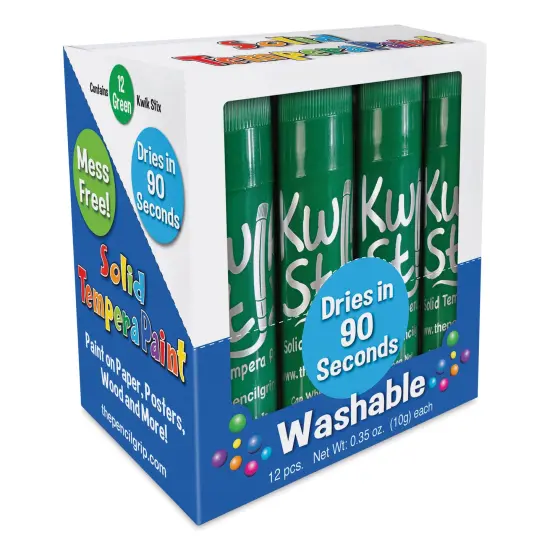 Kwik Stix Tempera Paint Sticks - Set of 12, Green {1}