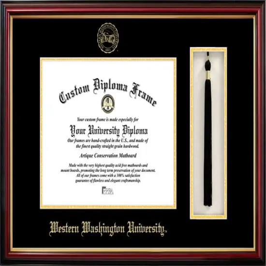 Western Washington University 11w x 8.5h Tassel Box and Diploma Frame {1}