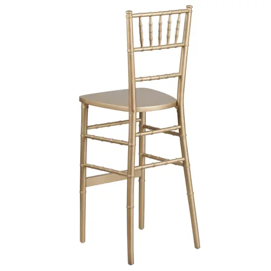 Emma and Oliver Wood Chiavari Barstool Gold {3}