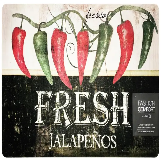 2-Pack Premium Comfort Kitchen Mats (Jalapenos) {1}