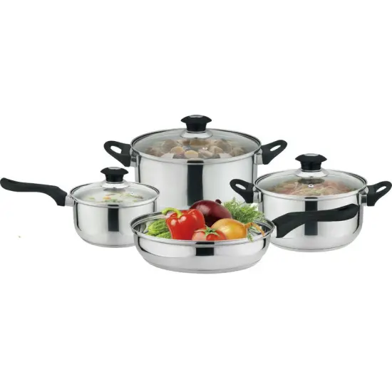 7-Piece Kitchen Cookware Set, Pots and Pans {1}