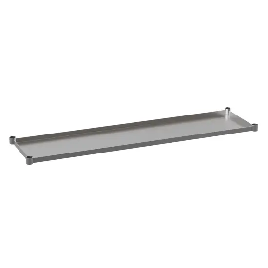 Emma and Oliver Under Shelf for Kitchen Prep and Work Tables - Adjustable Galvanized Lower Shelf for Stainless Steel Tables {6}
