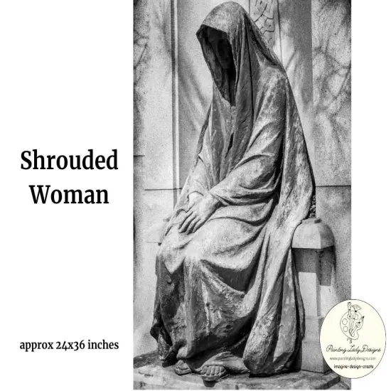 Shrouded Woman - Art paper by Painting Lady DesignsDecoupage & Mixed Media(Large - 24x36) {2}