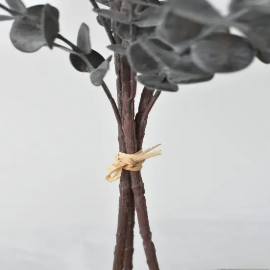 27" Faux Dark Gray Eucalyptus Bundle {6}