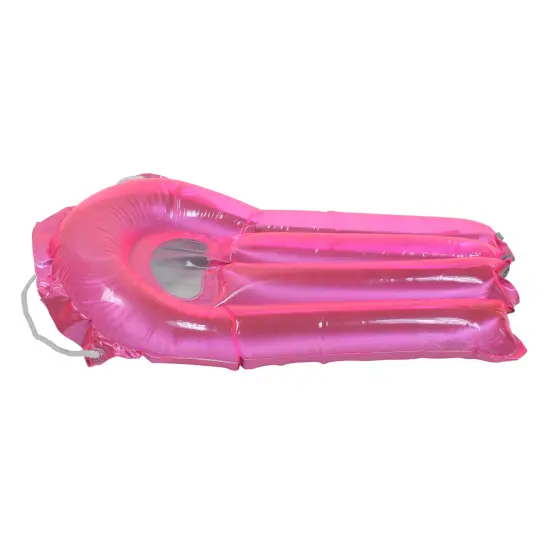 Swim Central Inflatable Transparent Surf Rider Pool Float - 30" - Pink {3}