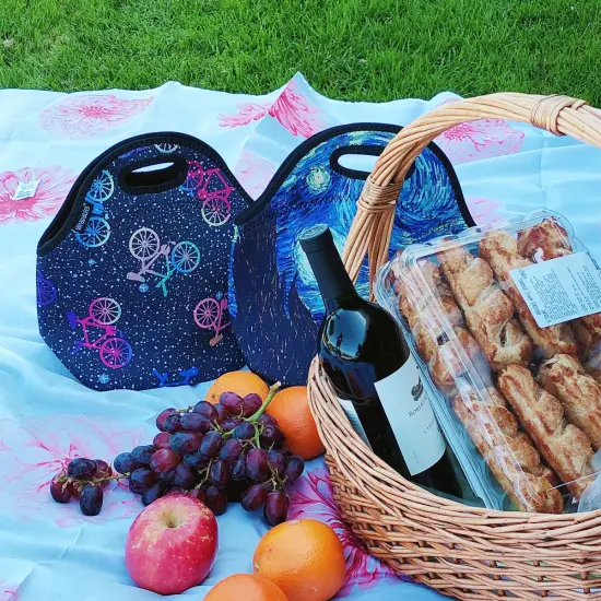 Wrapables Insulated Neoprene Lunch Bag Bananas {5}