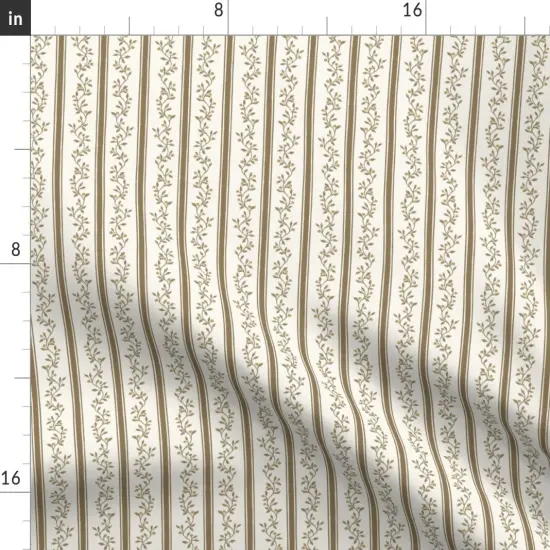 Various Fabrics by the Yard or Fat Quarter Brown Stripe Earth Tones Regency Cottagecore Neutral Traditional Grandmillennial Custom Printed Fabric by Spoonflower {2}