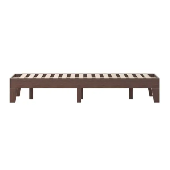 Merrick Lane Eduardo Platform Bed Frame, Solid Wood Platform Bed Frame With Slatted Support, No Box Spring Needed {4}