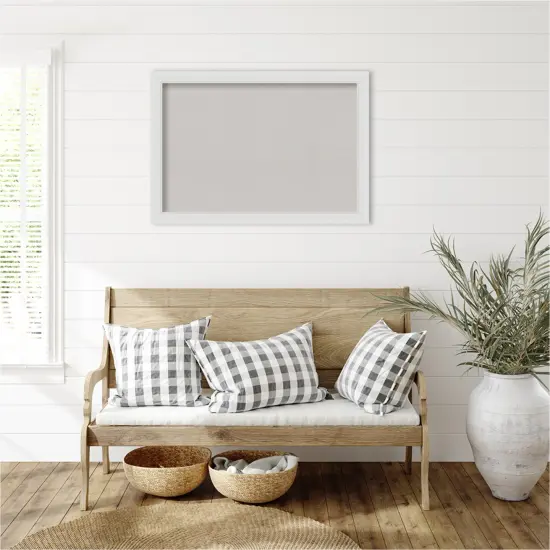 Flair Framed Corkboard, Grey Cork Flair Soft White {6}