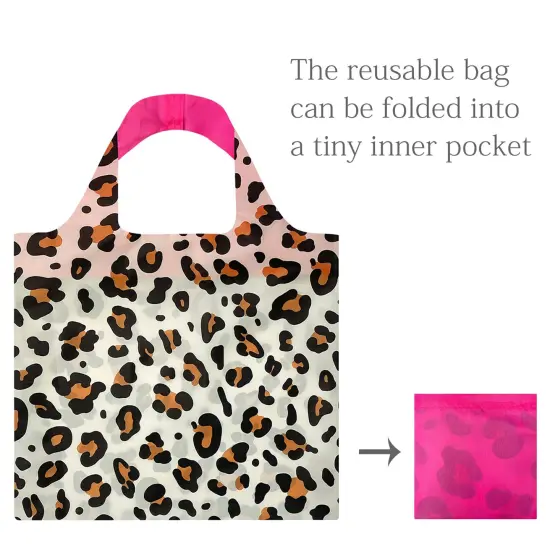 Wrapables AllyBag Collection Reusable Shopping Bag Leopard {6}
