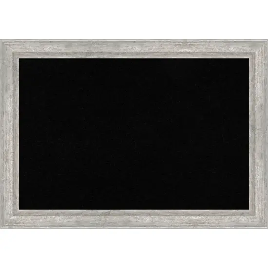 Angled Wood Framed Corkboard, Black Cork Angled Silver {1}