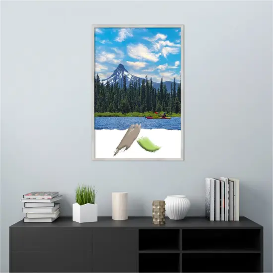 Svelte Clay Grey Wood Picture Frame Svelte Silver {5}