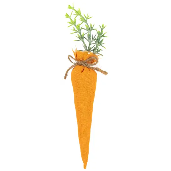 Northlight Fabric Carrot Easter Decorations - 9" - Orange and Yellow - Set of 3 Green {7}