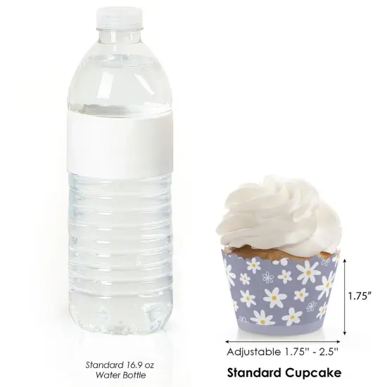 Big Dot of Happiness Purple Daisy Flowers - Floral Party Decorations - Party Cupcake Wrappers - Set of 12 {4}