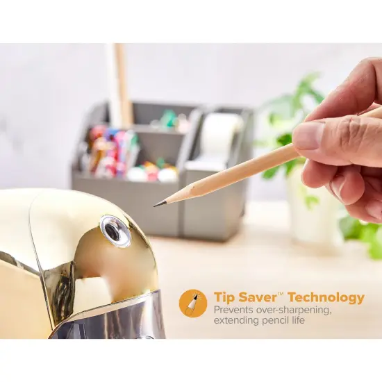 QuietSharp Executive Electric Pencil Sharpener Gold {3}