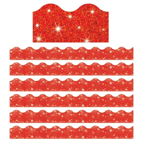 Red Sparkle Terrific Trimmers&reg;, 32.5' Per Pack, 6 Packs {1}
